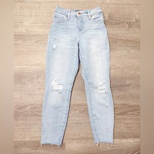 Express Curvy Light Blue Skinny Jeans 2 Short
